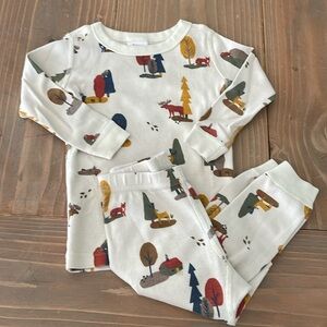 Boy’s Hanna Andersson 2T Forest Scene Pajama Set